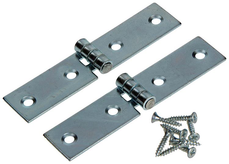 Mack 1013482 - 2 charnières à ruban galvanisé h 22 x l 100 mm | 5 pièces