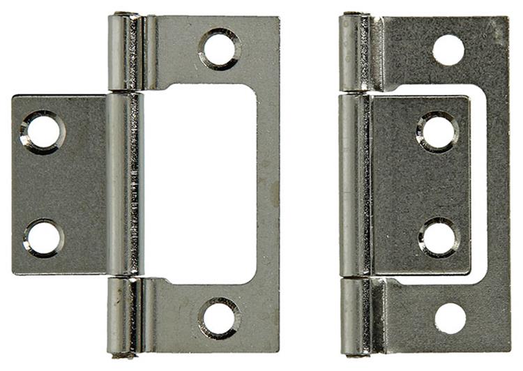 Mack 1013560 - 2 charnières pour porte pliante nickelées h 50 x l 40 mm | 5 pièces