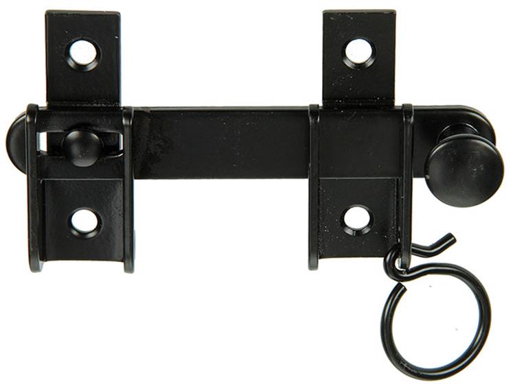 Mack 1013553 - 1 fermeture de trappe plastifiée noire. 130 mm | 3 pièces