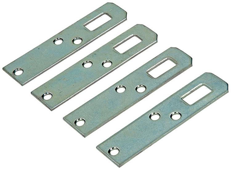 Mack 1013285 - 4 œillets de crémaillère galvanisés 80 mm | 5 pièces
