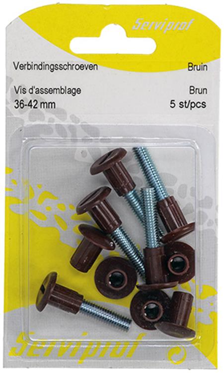 Mack 1015827 - 5 vis de connexion marron 34–44mm | 10 pièces