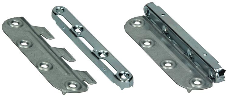 Mack 1013463 - lot de 4 crochets pour berceau vierges 135 mm | 5 pièces