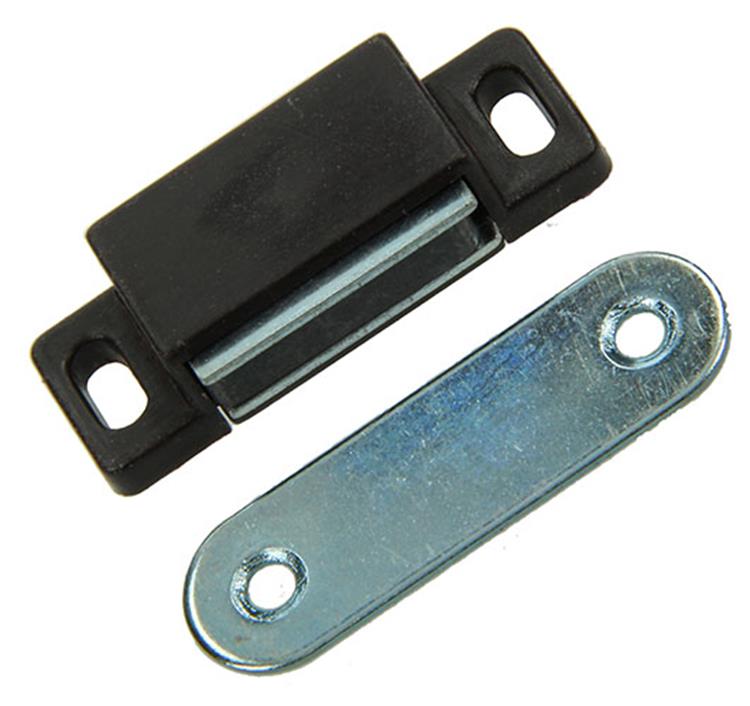 Mack 1015924 - 2 serrures magnétiques, modèle léger, plastique marron | 10 pièces