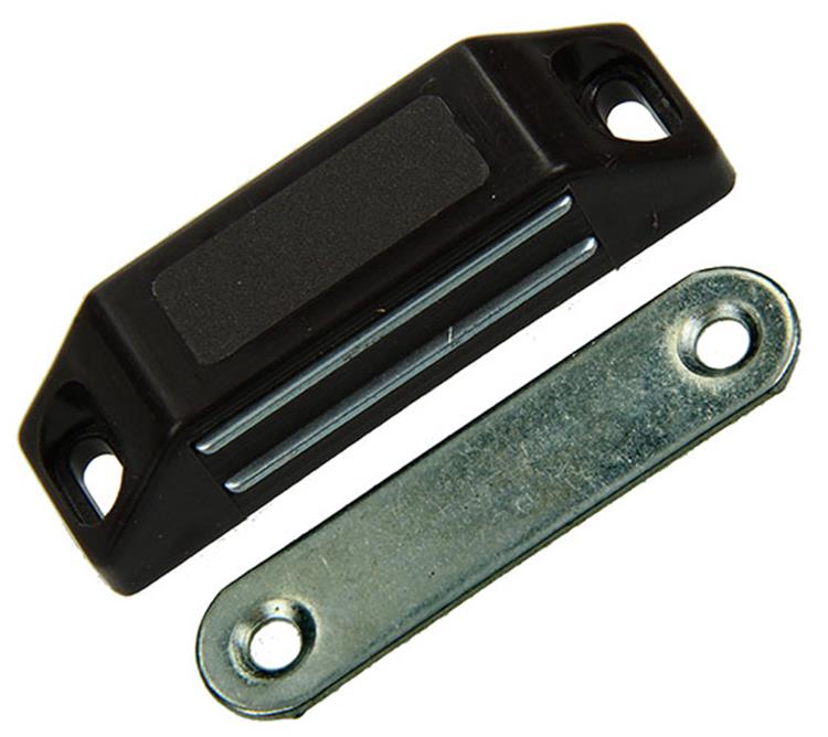 Mack 1015925 - 2 serrures magnétiques, modèle lourd, plastique marron | 10 pièces