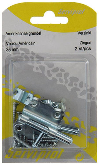 Mack 1013280 - 2 loquets américains galvanisés a 35 - b 15 mm | 5 pièces