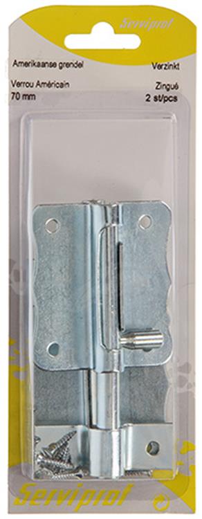 Mack 1015939 - 2 loquets américains galvanisés a 70 - b 45 mm | 5 pièces