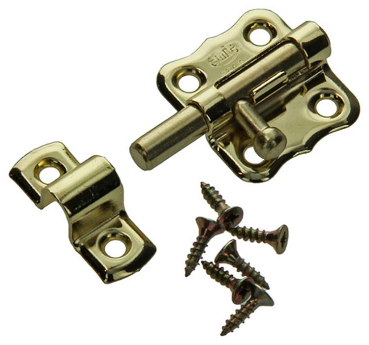 Mack 1015934 - 1 Loquet américain en laiton plaqué a 30 - b 15 mm | 5 pièces
