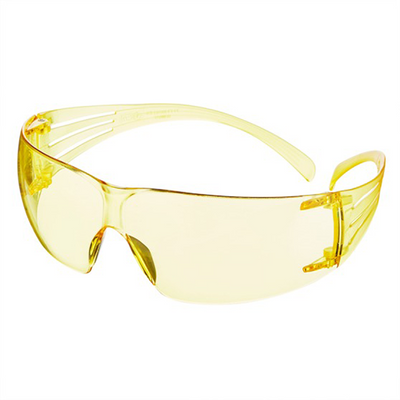 3m 1068879 - lunettes de sécurité secu SF200 anti-rayures, lentille jaune, 1 pièce, 6 | 6 pièces