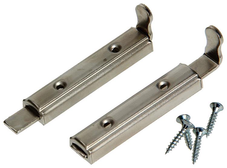 Mack 1013271 - 2 tiroirs de meuble nickelés a 60 - b 12,5 mm | 10 pièces