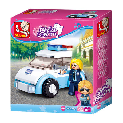 Sluban Girls Dream Series M38-B0600B Femme de police avec voiture de police 69 pièces
