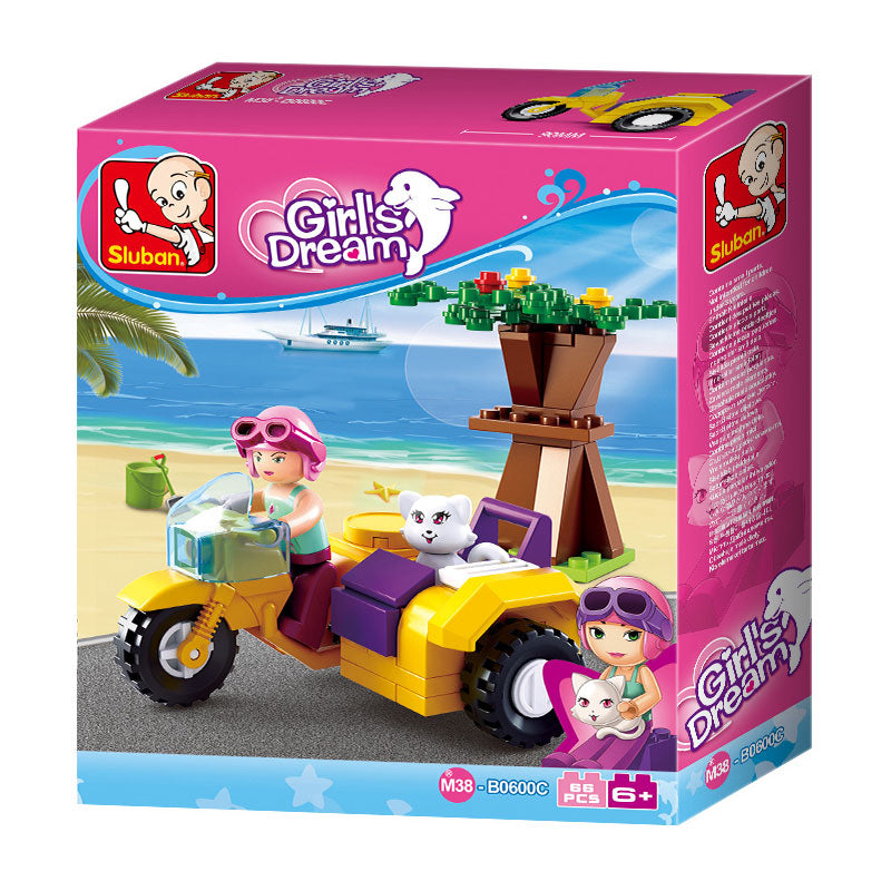 Moteur de rêve de Sluban Girl avec sidecar