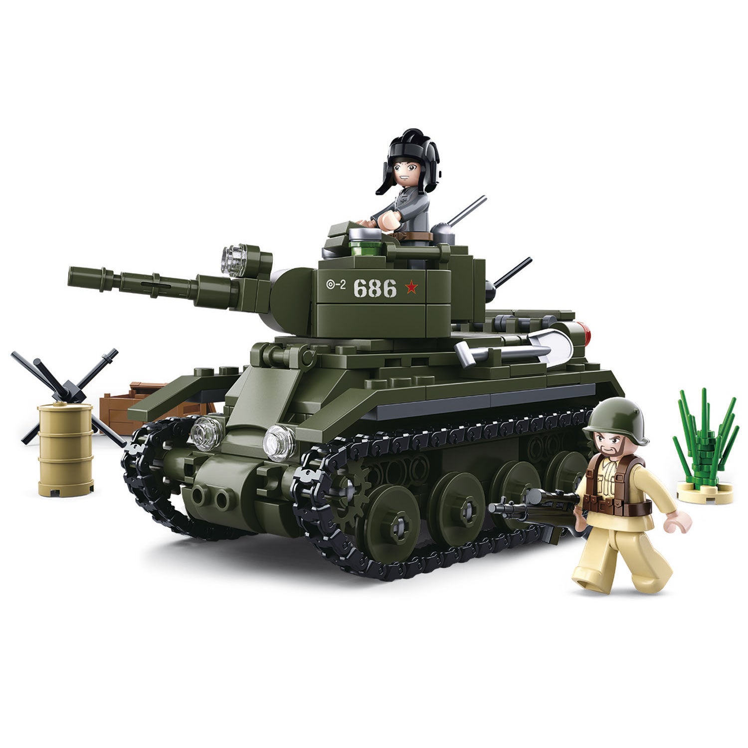 SLUBAN WWII BT-7 ALLIED Cavalry Tank