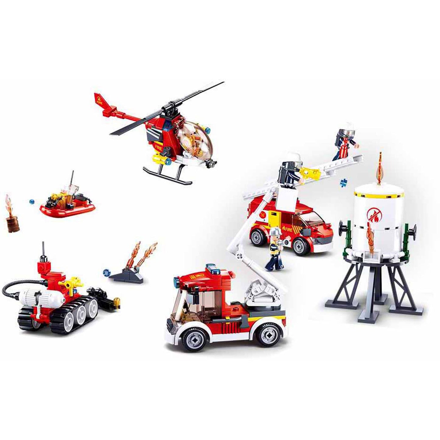 Ensemble de pompiers Sluban