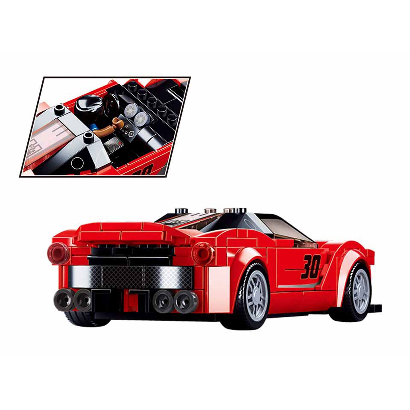 Supercar italienne de Sluban rouge