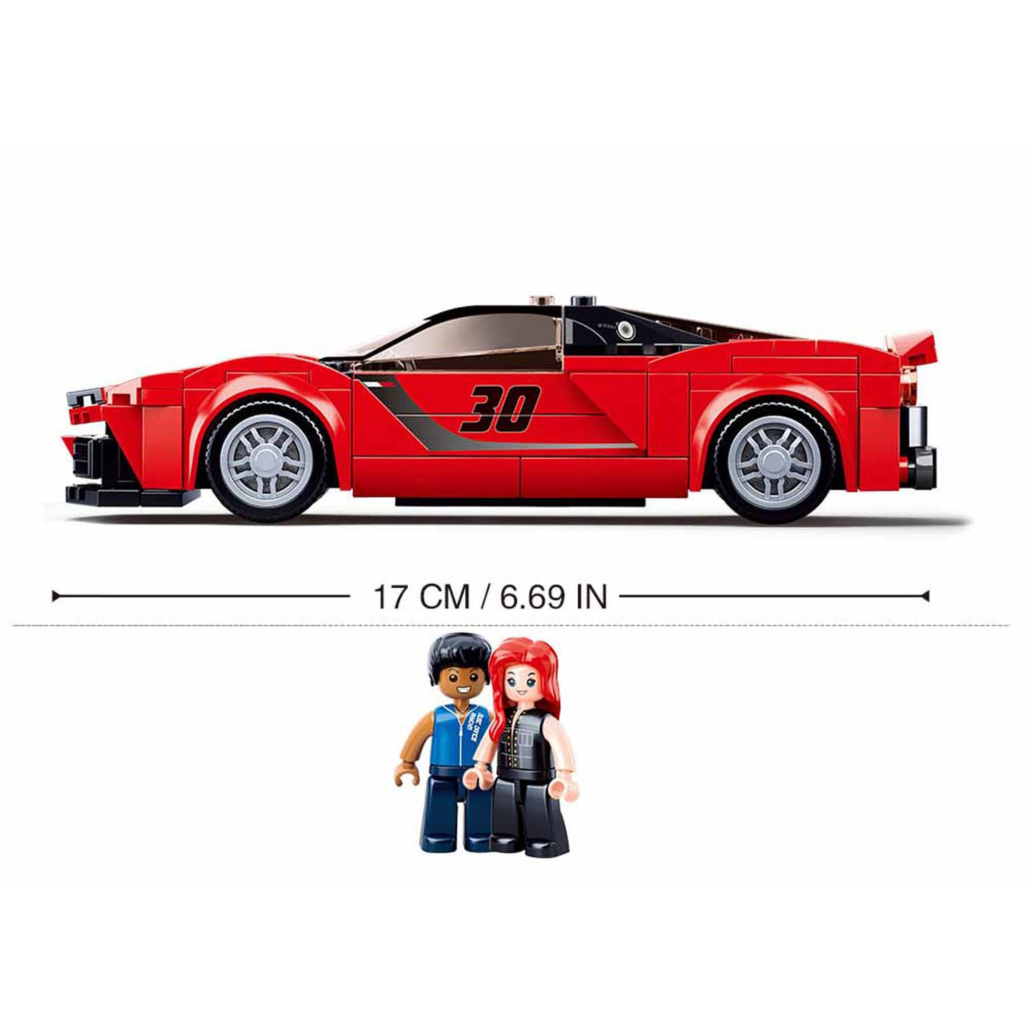 Supercar italienne de Sluban rouge