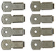 Mack 1015866 - 8 supports de cadre nickelés | 5 pièces