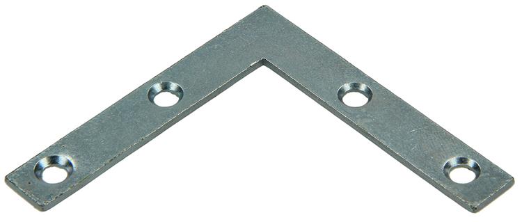 Mack 1013303 - 8 carrés plats galvanisés 60x60x10x2mm | 10 pièces