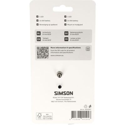 Simson aurore feu arrière b-line b23f