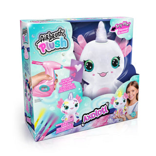 Aérographe en peluche axolotlcorn limite