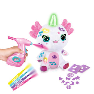 Aérographe en peluche axolotlcorn limite