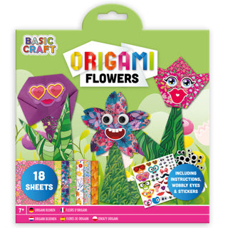 Origami Set Flowers Animaux 18e + autocollants