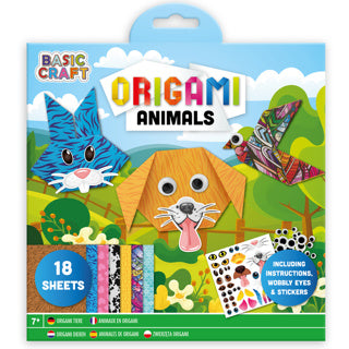 Origami Set Flowers Animaux 18e + autocollants