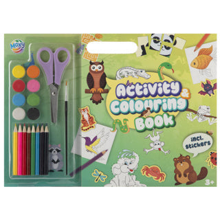 Groupe d'artisanat créatif, livre de coloriage et d'activités sur les animaux - comprenant de la peinture, des crayons, des ciseaux et des autocollants