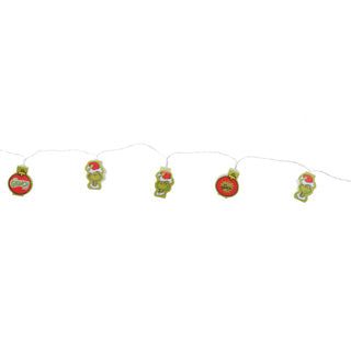 No brand la guirlande lumineuse grinch 12 LED, 2 mètres | 2 pièces