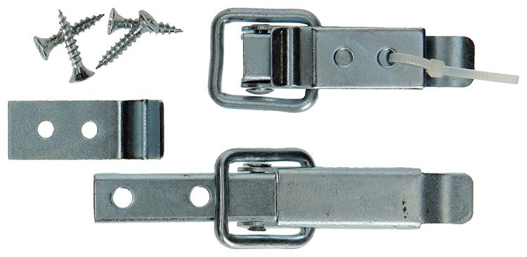 Mack 1013342 - 2 serrures de coffre galvanisées 49x22mm | 5 pièces