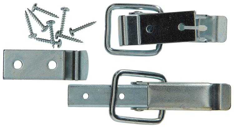 Mack 1013343 - 2 serrures de coffre galvanisées 80x32mm | 5 pièces