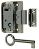 Mack 1015914 - 1 serrure de meuble en saillie nickelée 25mm | 5 pièces