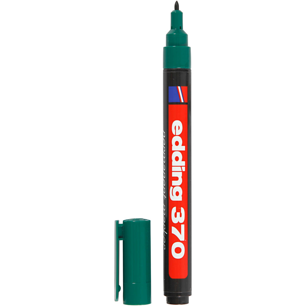 Edding 370 marqueur, épaisseur de ligne 1 mm, vert, 1 pièce