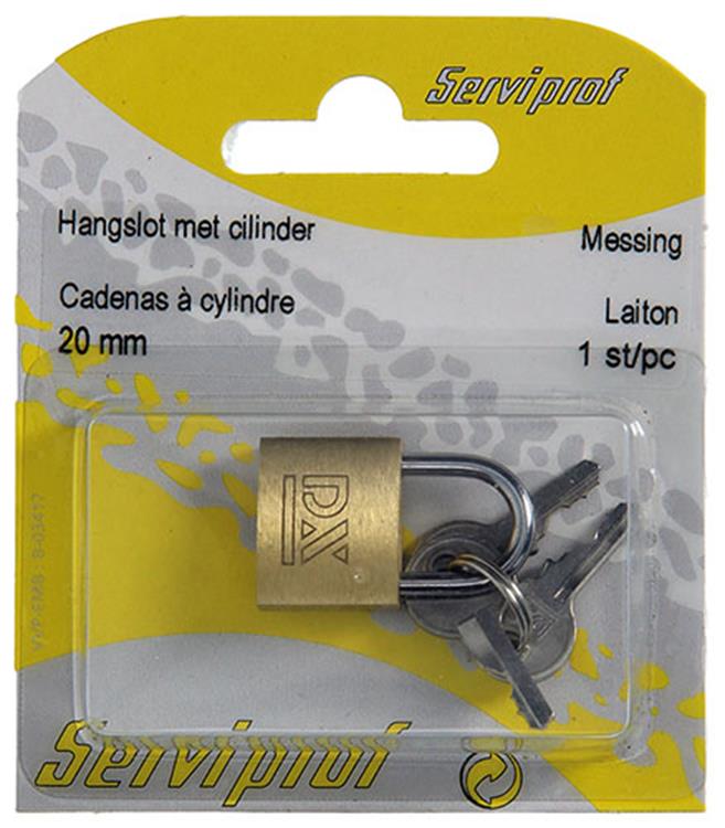 Mack 1014071 - cadenas avec cylindre en laiton 20 mm | 10 pièces
