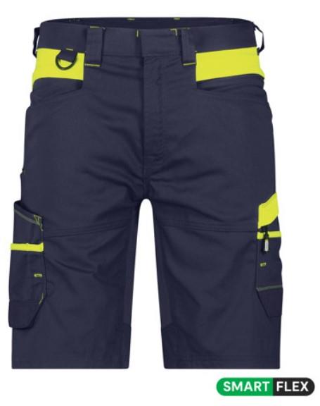 Short de travail Dassy manila bleu nuit jaune fluo 48
