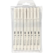 Fineliners, épaisseur de ligne 0,03 + 0,05 + 0,1 + 0,2 + 0,3 + 0,5 + 0,8 + 1,0 mm, noir, 8 pièces 1 boîte - afbeelding 2
