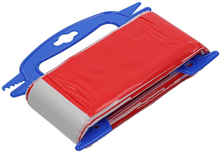 Mack 1014099 - ruban barrière rouge blanc bobine 75mm x 100m 35 microns | 5 pièces