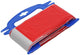Mack 1014099 - ruban barrière rouge blanc bobine 75mm x 100m 35 microns | 5 pièces