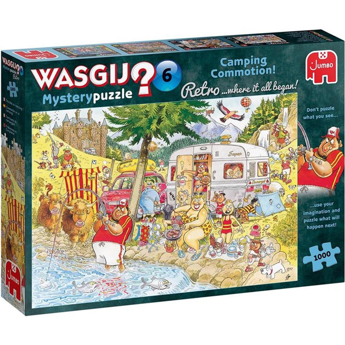 Jumbo Puzzle Washing Retro Mystery 6 Camping 1000 Pieces