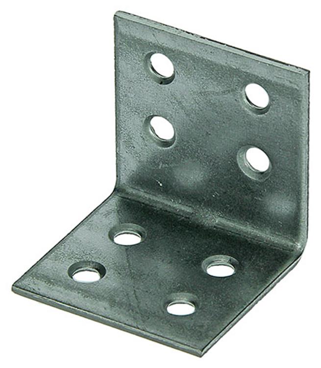 1003137 - ancrage d'angle plaqué 40x40x40x2mm | 100 pièces