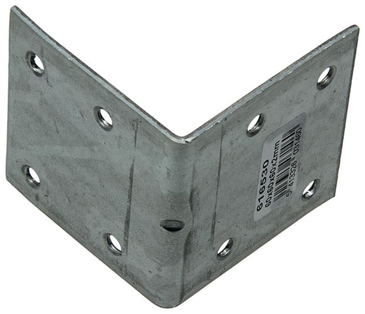 1003138 - ancrage d'angle plaqué 60x60x60x2mm | 100 pièces