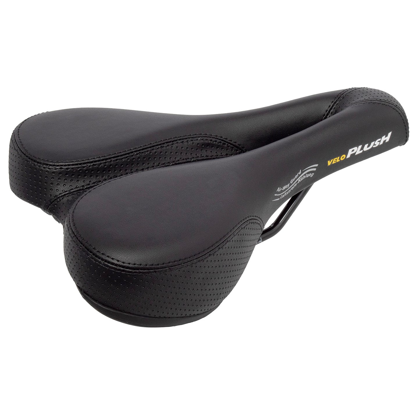 Selle Velo peluche canal profond noir