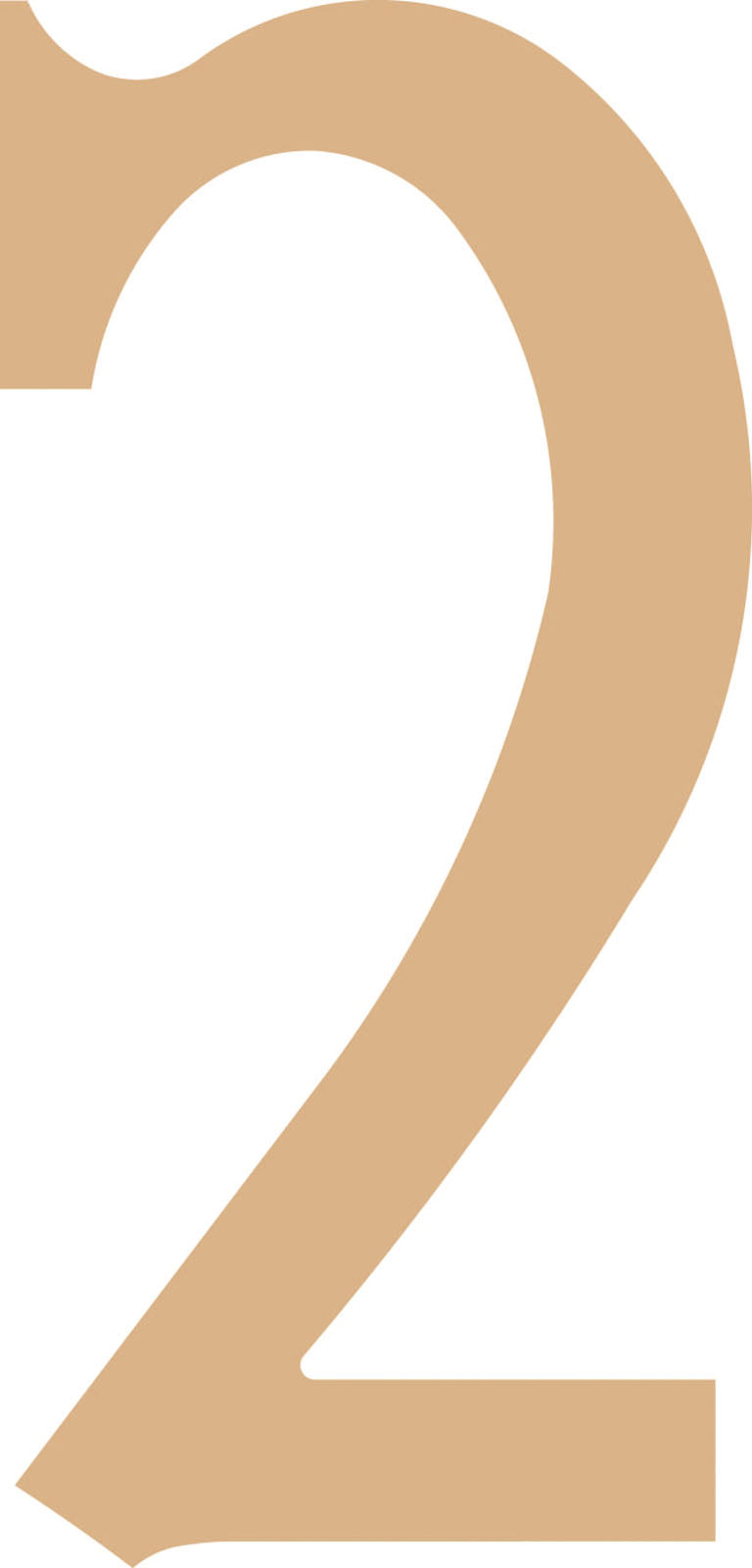 Vaessen creative • mdf numéro ''2'' 21,8cm