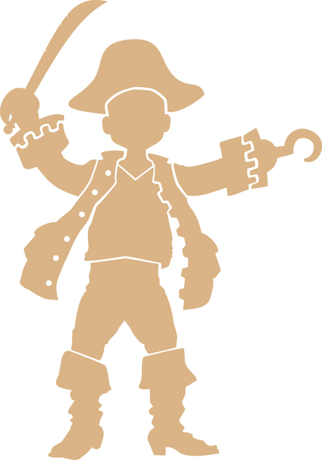 Vaessen creative • mdf xxl pirate 4mm