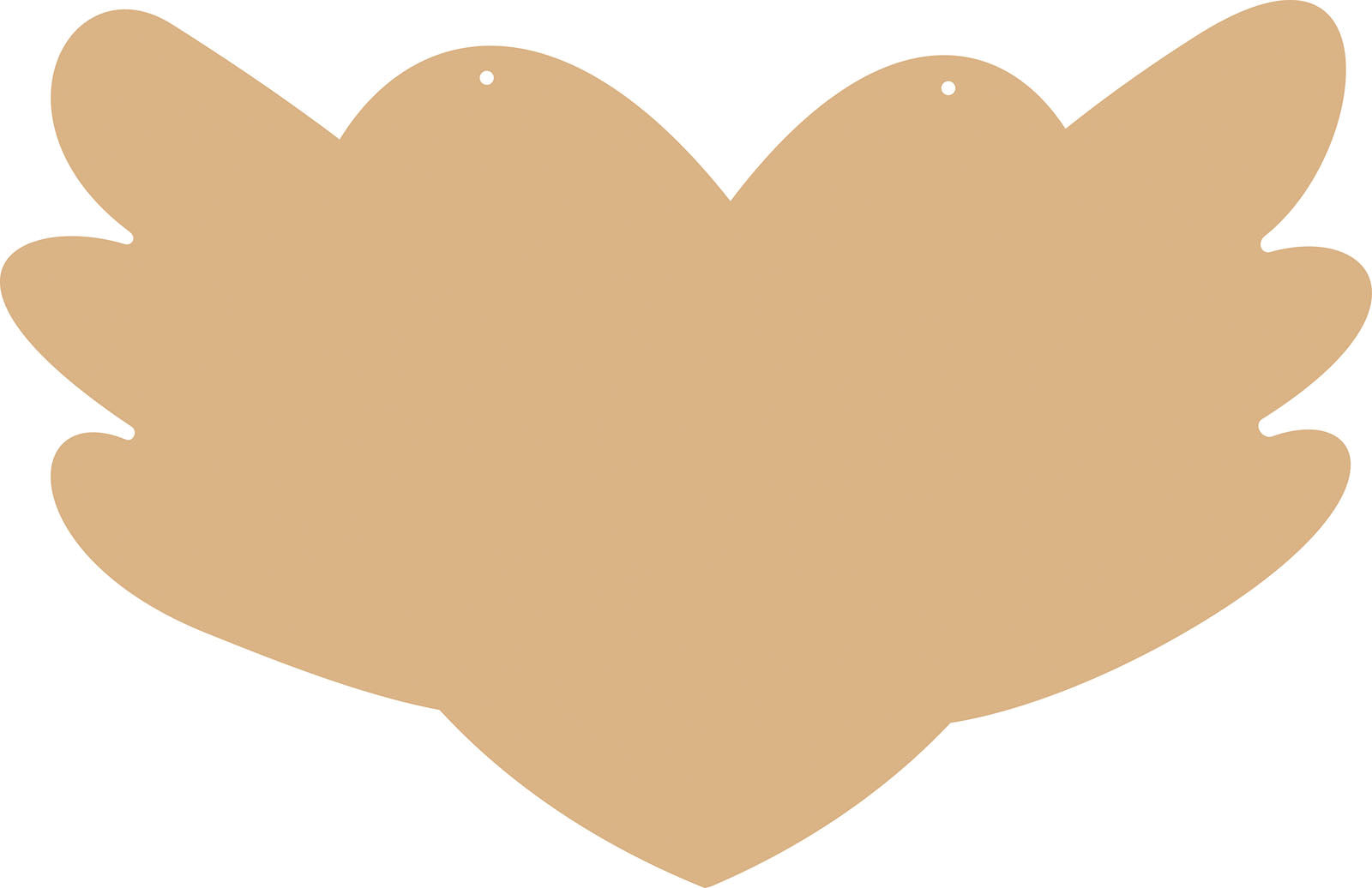 Vaessen creative • coeur mdf 58x37cm 4mm