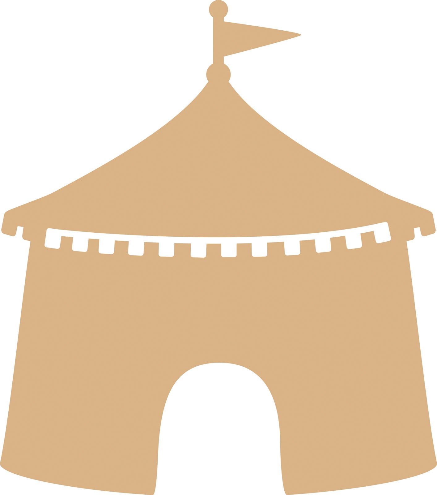 Vaessen creative • tente mdf 38x44cm 4mm
