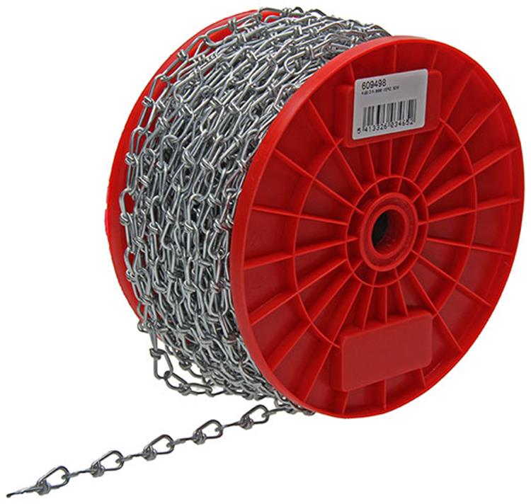 1013663 - chaîne victor galvanisée din5686ø 2mm l 28mm 50m wwl 32 kg | 50 pièces