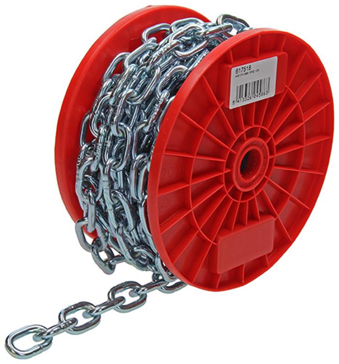 1014182 - maillon de chaîne court din5685-2ø 6mm l 24mm 10m wwl 160 kg | 10 pièces