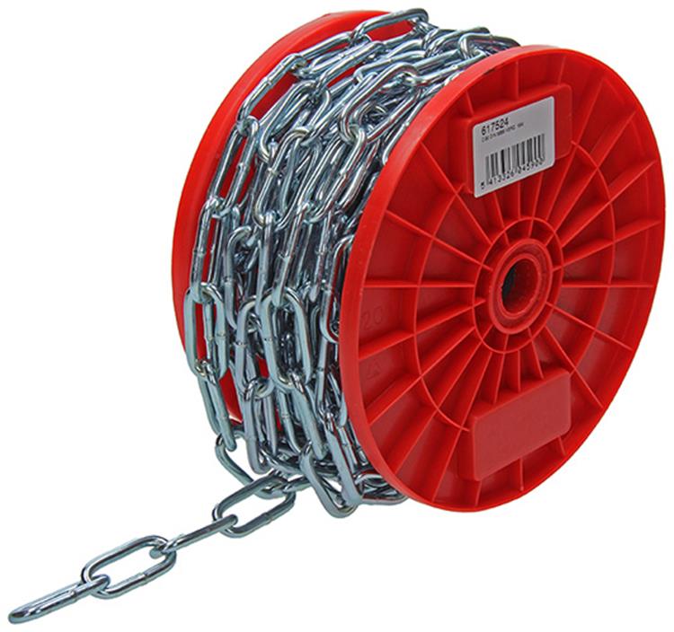 1014185 - maillon de chaîne long din5685-1ø 5mm l 35mm 15m wwl 125 kg | 15 pièces