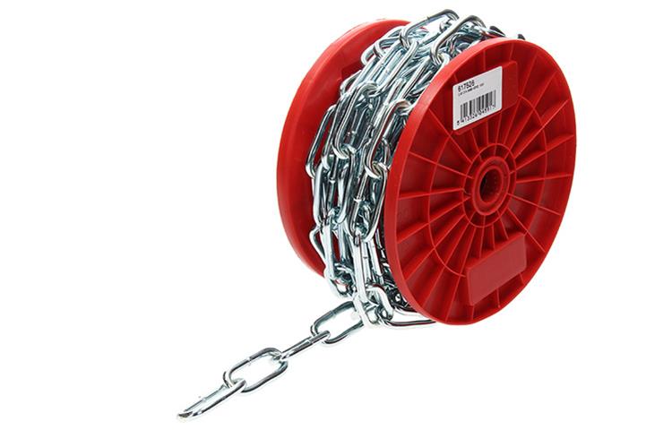 1014186 - chaîne soudée galv. maillon long c-60 din5685-1 6,0x42mm 10m | 10 pièces