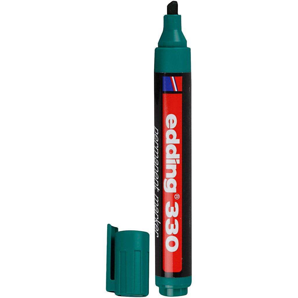 Edding 330 marqueur, épaisseur de ligne 1 à 5 mm, vert, 1 pièce